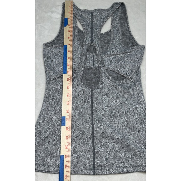 Gymshark Womens Cutout Active Tank Top Stretch Gray Racerback Gym Yoga Size XS‎ - Picture 6 of 8